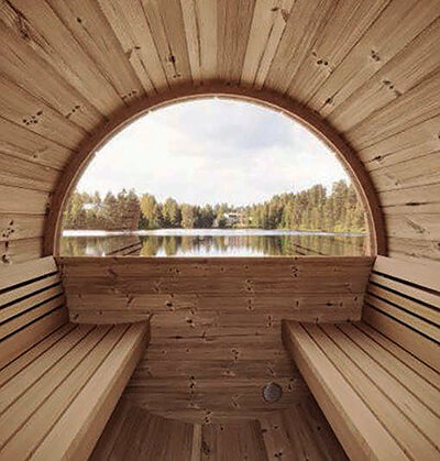 Barrel Sauna Interior